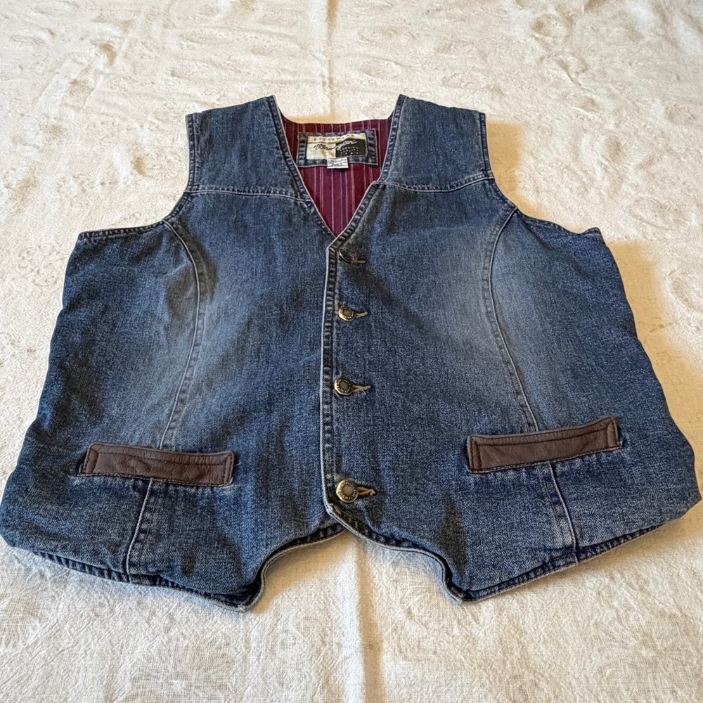 VINTAGE Wrangler OUTERWEAR Western Vest - Picture 2 of 6